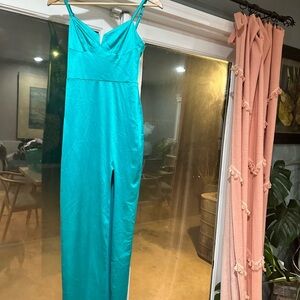 Chic vibrant Turquoise Maxi Dress